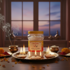 Bhavani Pooja Camphor 1000gram Net Weight Jar