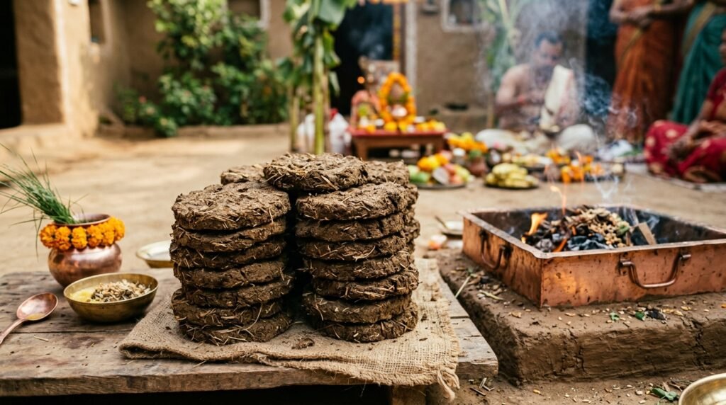Organic Cow Dung Cakes for Havan