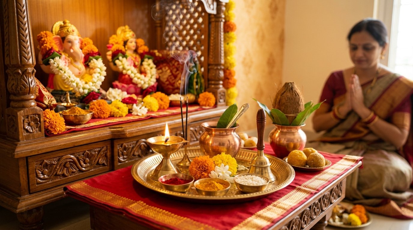 Traditional Pooja Items for Divine Worship at Home